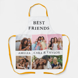 Modern Friend Collage Photos Simple エプロン