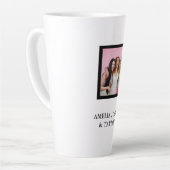 Modern Friend Collage Photos Simple カフェラテマグ (左アングル)