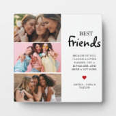 Modern Friend Collage Photos Simple フォトプラーク (正面)