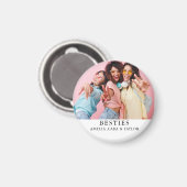 Modern Friend Collage Photos Simple マグネット (正面/裏面)