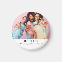 Modern Friend Collage Photos Simple マグネット