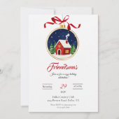 Modern Friendsmas Holiday Party Invitation 招待状 (正面)