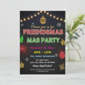 Modern Friendsmas Holiday Party Invitation 招待状 (スタンド正面)