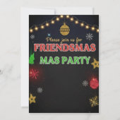 Modern Friendsmas Holiday Party Invitation 招待状 (裏面)