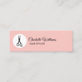 Modern Friseur Visitenkarte スキニー名刺 (正面)