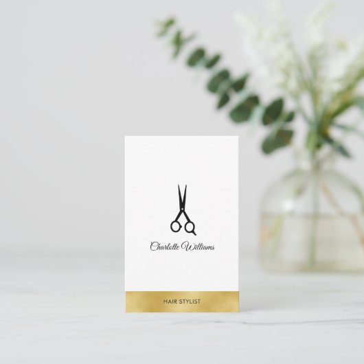 Modern Friseur Visitenkarte 名刺 (スタンド正面)