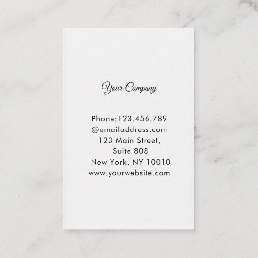 Modern Friseur Visitenkarte 名刺 (裏面)