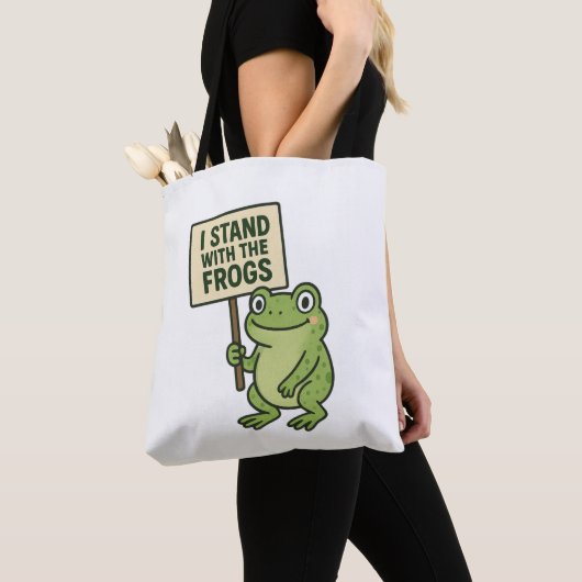 Modern Frog Lover Tote トートバッグ (クローズアップ)