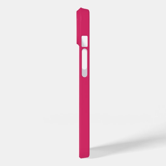 Modern fuchsia white script Personalized Name  Case-Mate iPhoneケース (裏面 / 左)