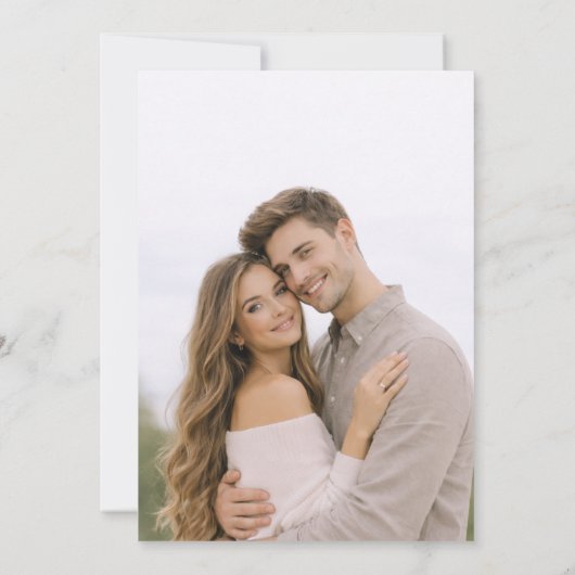 Modern Full Photo Double-Sided Save the Date (裏面)