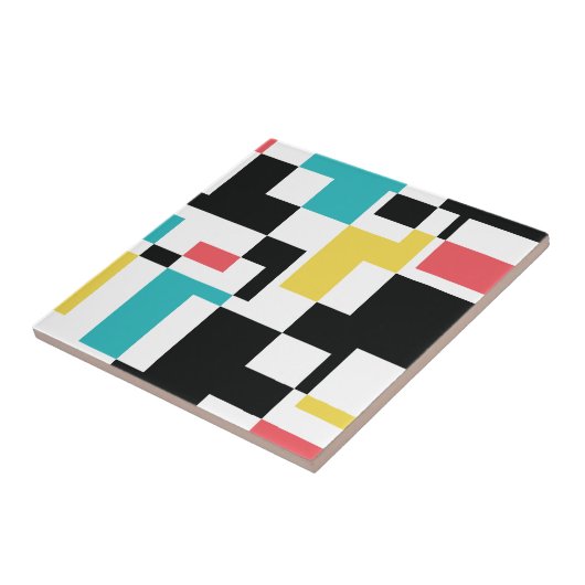 Modern, fun, colorful geometric graphic design タイル (側面)