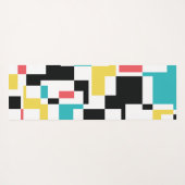 Modern, fun, colorful geometric graphic design ヨガマット (裏面(横))