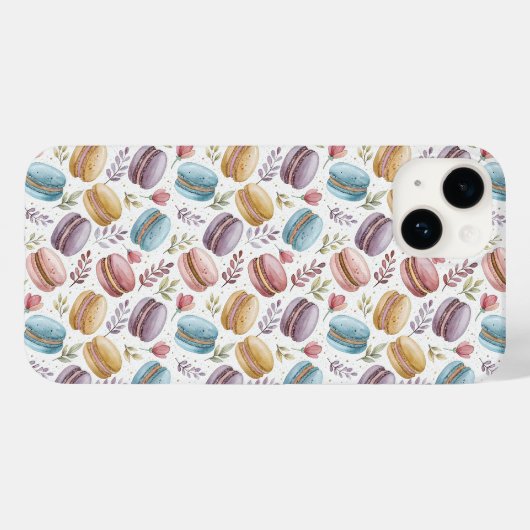 Modern Fun Sweet Macaroons Case-Mate iPhoneケース (裏面 (横))