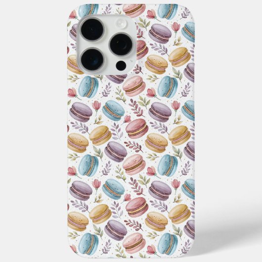 Modern Fun Sweet Macaroons Case-Mate iPhoneケース (裏面)