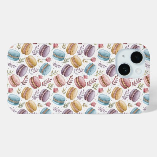 Modern Fun Sweet Macaroons Case-Mate iPhoneケース (裏面 (横))