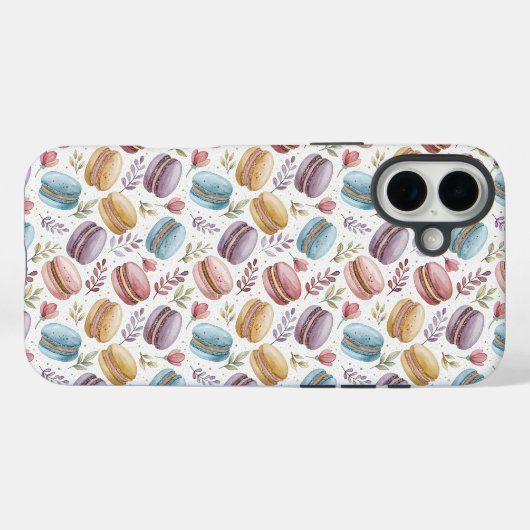 Modern Fun Sweet Macaroons Case-Mate iPhoneケース (裏面 (横))