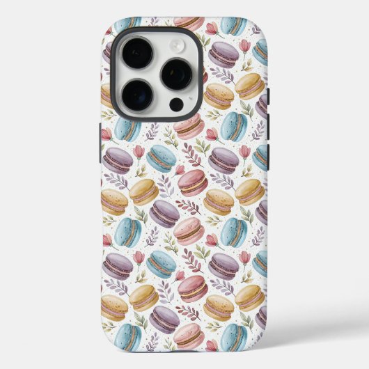 Modern Fun Sweet Macaroons Case-Mate iPhoneケース (裏面)