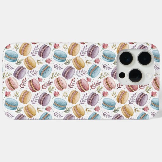 Modern Fun Sweet Macaroons Case-Mate iPhoneケース (裏面 (横))
