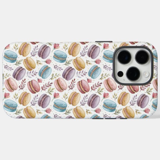 Modern Fun Sweet Macaroons Case-Mate iPhoneケース (裏面 (横))
