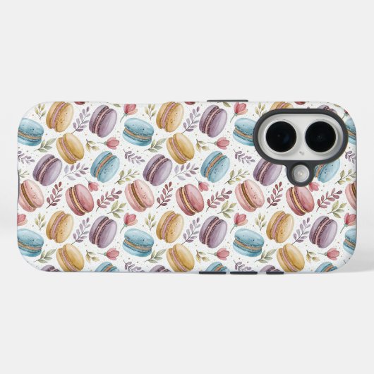 Modern Fun Sweet Macaroons Case-Mate iPhoneケース (裏面 (横))