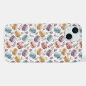 Modern Fun Sweet Macaroons iPhoneケース (裏面横)