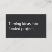 Modern Funding Consultant Freelance Grant Writer  名刺 (正面)