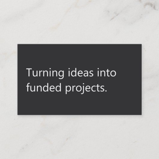 Modern Funding Consultant Freelance Grant Writer  名刺 (正面)