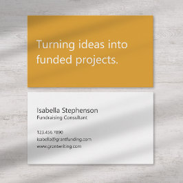 Modern Funding Consultant Freelance Writer 名刺
