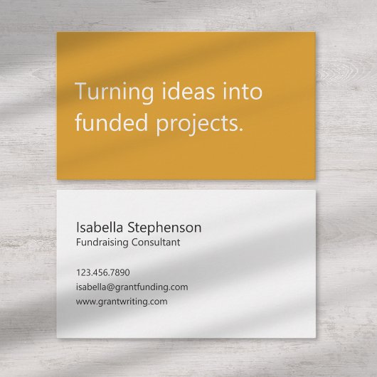 Modern Funding Consultant Freelance Writer 名刺