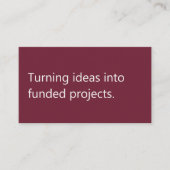 Modern Fundraising Consultant Freelance Writer  名刺 (正面)