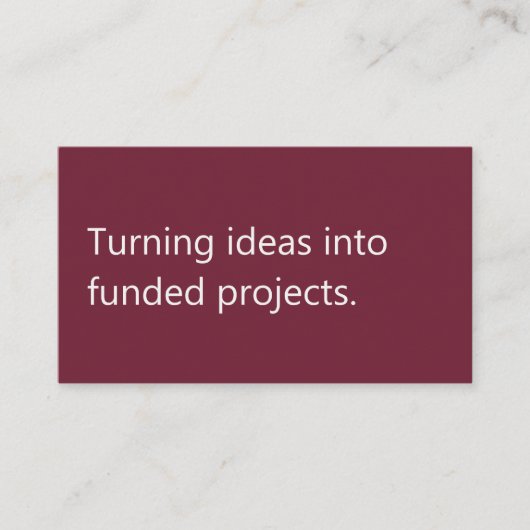 Modern Fundraising Consultant Freelance Writer  名刺 (正面)