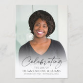 Modern Funeral Celebration of Life Photo Memorial プログラム (正面)