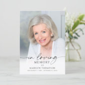 Modern Funeral Memorial Photo In Loving Memory プログラム (スタンド正面)
