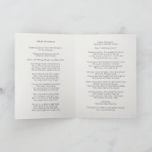 Modern Funeral | Order of Service Folded プログラム (内部)