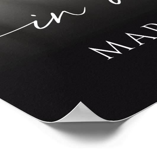 Modern Funeral Photo Script Welcome Sign ポスター (角)