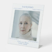 Modern Funeral Portrait Display Pedestal Sign 台座サイン (正面)
