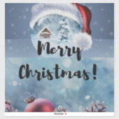 Modern funny cute Christmas reindeer      シール (シート)