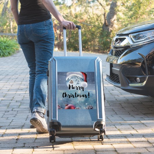 Modern funny cute Christmas reindeer      シール (スーツケースインサイチュ)