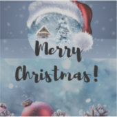 Modern funny cute Christmas reindeer      シール (正面)