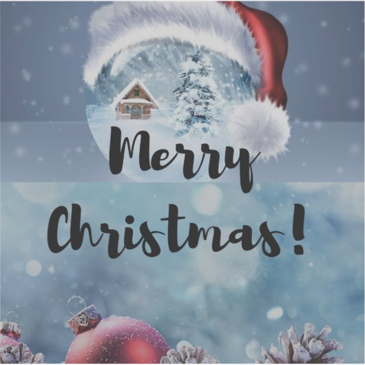 Modern funny cute Christmas reindeer      シール (正面)