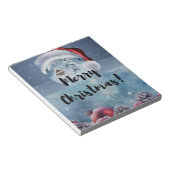 Modern funny cute Christmas reindeer      ノートパッド (アングル)