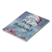 Modern funny cute Christmas reindeer      ノートパッド (回転)