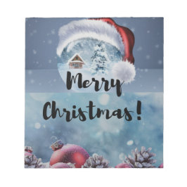 Modern funny cute Christmas reindeer      ノートパッド