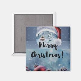 Modern funny cute Christmas reindeer      マグネット