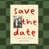 Modern Funny Minimal Photo 招待状