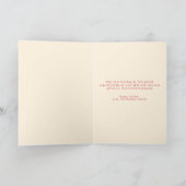 Modern Funny Pet Photo Christmas Holiday Folded カード (内部)