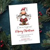 Modern Funny Santa Hand Drawn Festive Greeting シーズンカード