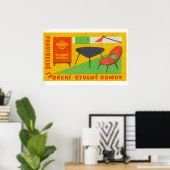 Modern Furniture - Matchbox Print - Czech Wall Art ポスター (ホームオフィス)
