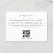 Modern Furniture Store Minimalist Interior Design  名刺 (裏面)