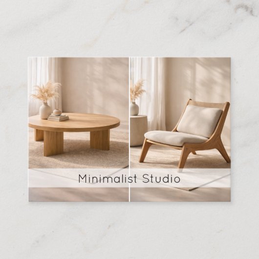 Modern Furniture Store Minimalist Interior Design  名刺 (正面)